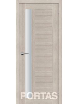 Дверь межкомнатная экошпон Portas S28 Лиственница крем