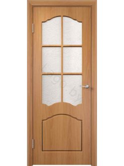 Дверь межкомнатная с ПВХ покрытием ПО Лидия стекло Мателюкс