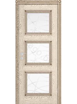 Дверь межкомнатная шпонированная Квадро ДО под заказ