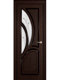 Межкомнатная дверь шпонированная Греция Стекло Фьюзинг/Глухая