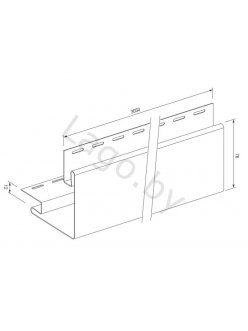 Планка S-12  "угол наружный" SX (ясень, дуб, бук)