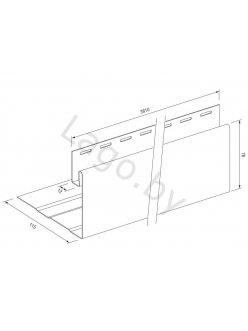 Планка S-17  "приоконная" белая