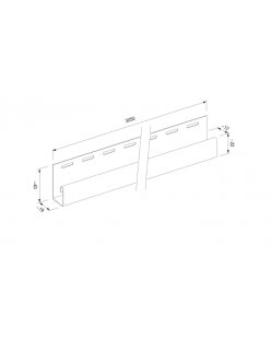 Планка S-15  "J-трим" цветная