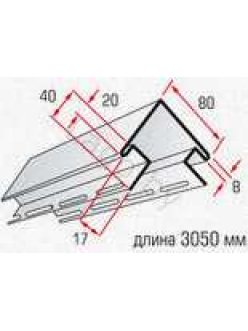 Планка Т-12 "угол наружный" цветная АП
